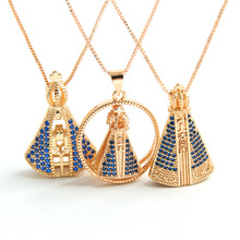 ŷ���羳�����ڽ�����ͭ��18k���˫��ʥĸ�ʹ�ʮ�ּ����ʯ����