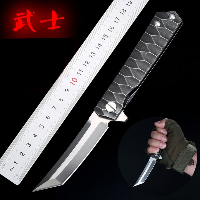 轴承高硬度复古日式全钢折叠刀便携户外防身小刀野营登山钓鱼工具