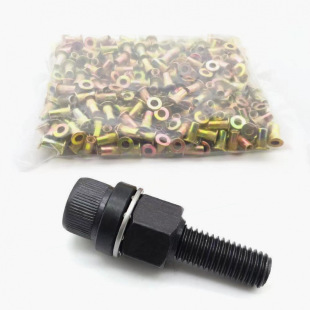 Pull rivet nut simple tool household car iron sheet manual pull female flat head pull rivet nut rivet