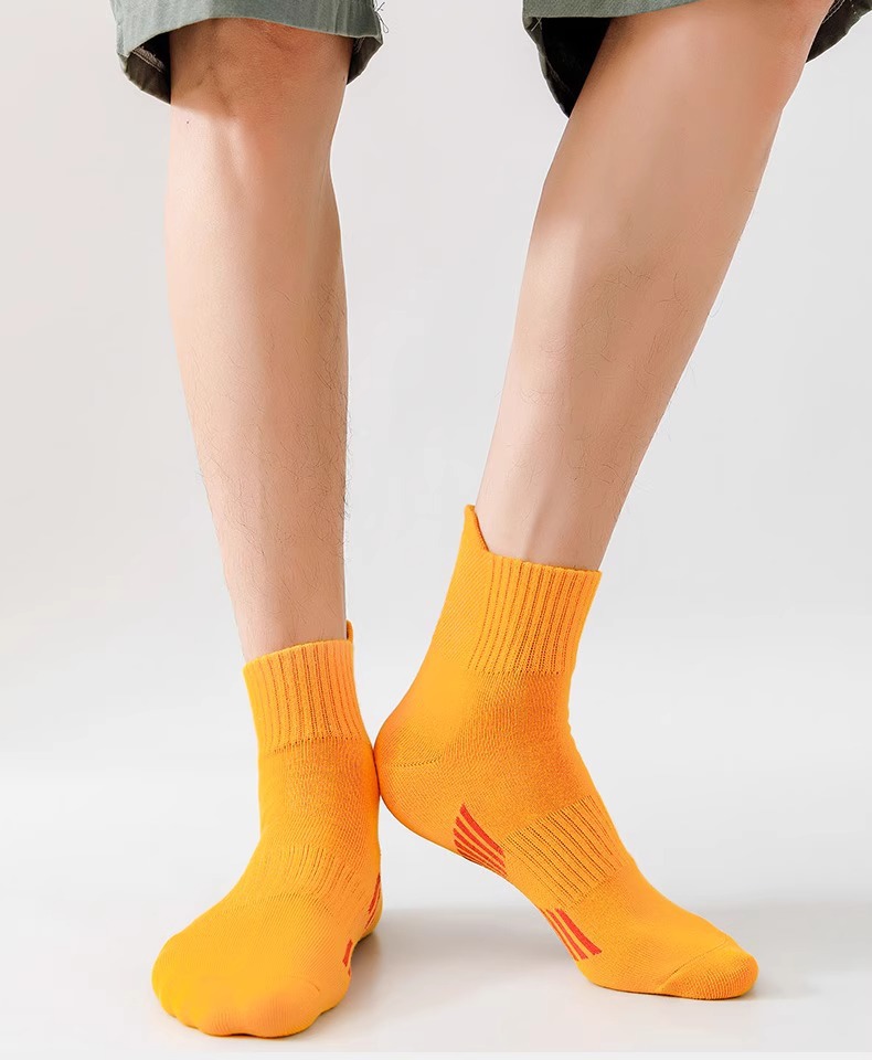 Calcetines deportivos de algodón para hombre transpirables_voghion.com