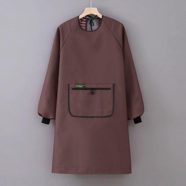 8595 double-sided composite blouse-brown