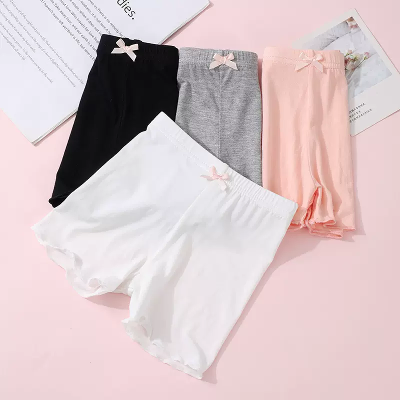 女童安全裤夏季节防走光薄款莫代尔儿童保险打底短裤抗菌打底裤
