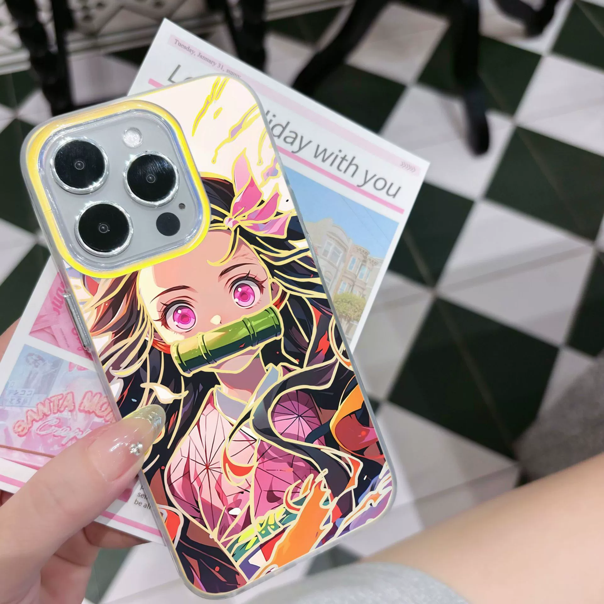 Совместимый чехол для телефона, iPhone, 15Promax, без указания платформы (кросс-бордер)