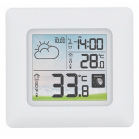 多功能彩屏温湿度天气预报月相无线数字气象站