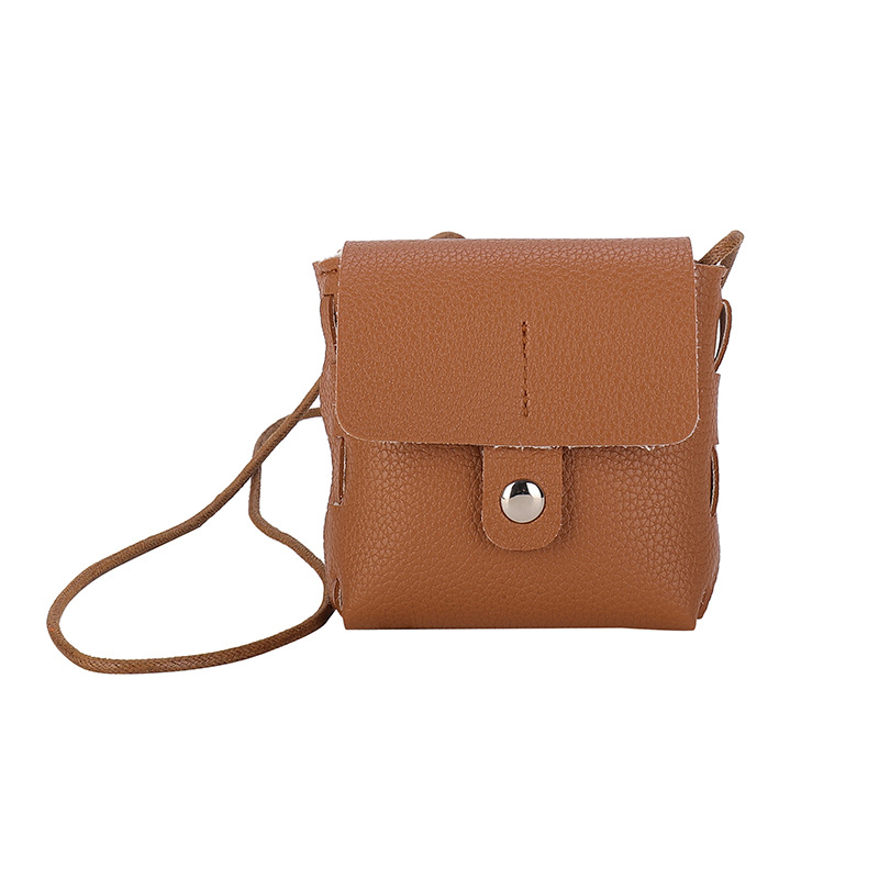Monedero para niños Color caramelo PU Mini bolso de hombro pequeño Moda de niña coreana Mini Bolsos de moda para niños y niñas