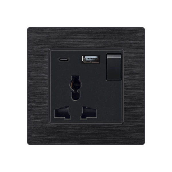 [一开13A多三孔带USB+type-c（18W）]