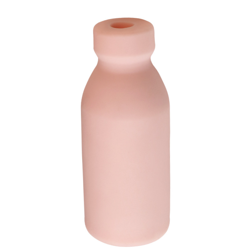 Jiuai Portable Bottle Masturbator, Manual TPE Men’s Self-Pleasure Device, Skin Tone — detail image 2