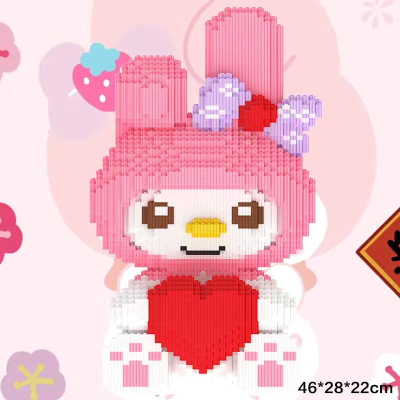 Kulomi Meletti Series Bloques de construcción Bear Bloques de construcción al por mayor Juguetes al por mayor Regalos para niños y niñas Muñecas hechas a mano