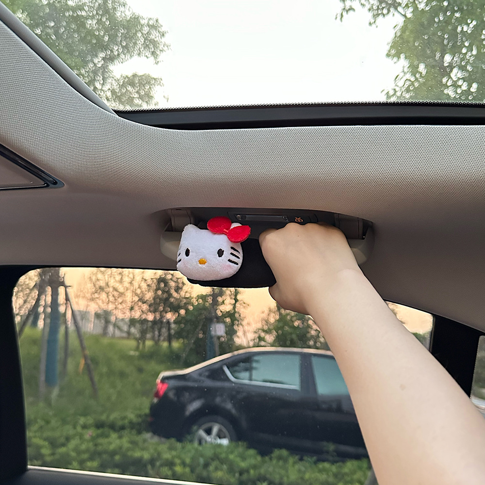 Guantes de dibujos animados encantadores guantes de freno de mano de automóvil universales guantes de manija de puerta interior cubierta creativa adornos de automóvil lindos