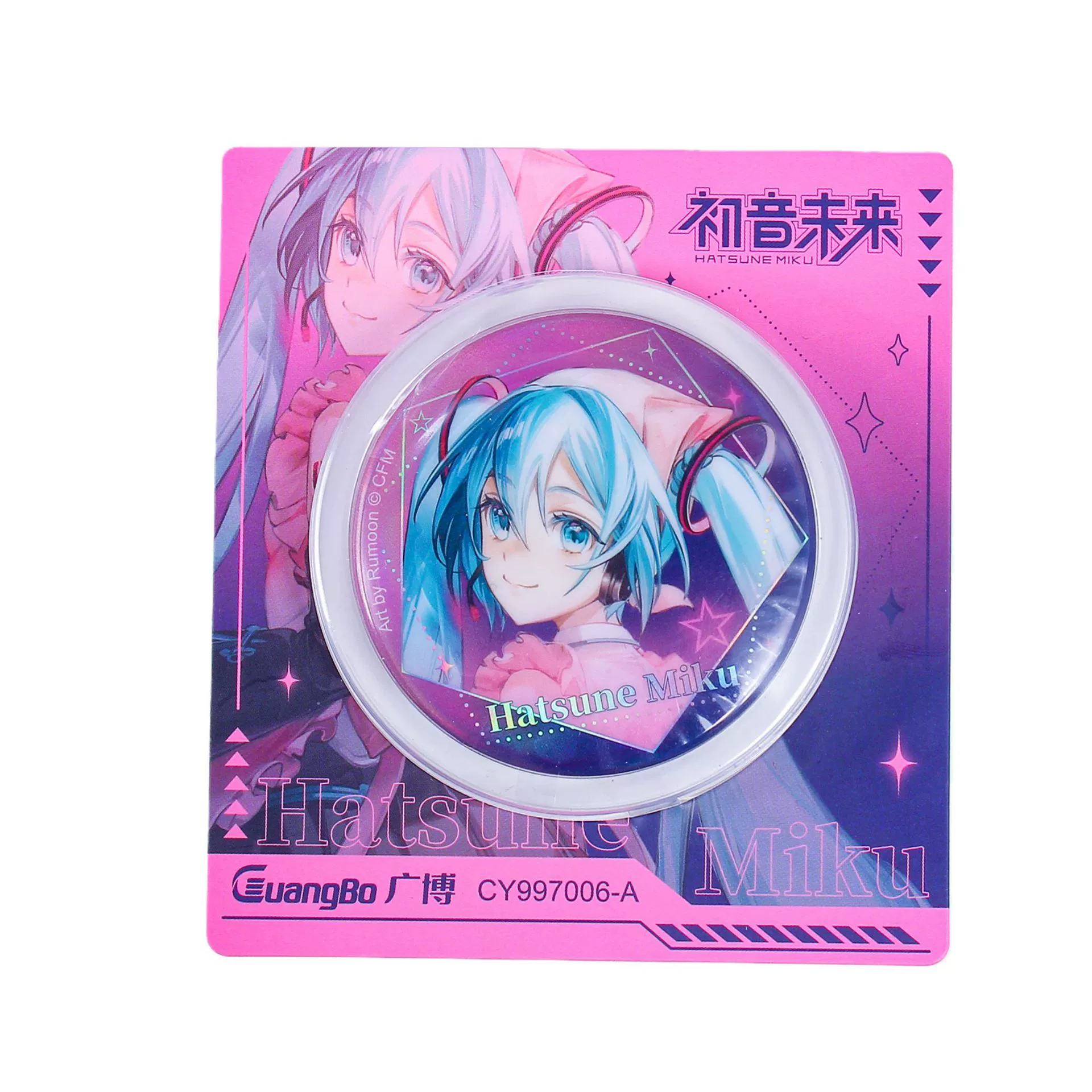 Гуанбо Подлинная значок Hatsune Miku из фольги на жестяной пластине, значок двухмерного персонажа, брошь