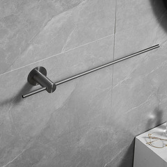 Bathroom Towel Rack without Drilling, Sanitary Towel Bar, Stainlesss Steel Towel Rod, Minimalist Lightweight Single Rod Towel Holder, Popular Trendy Towel Rack