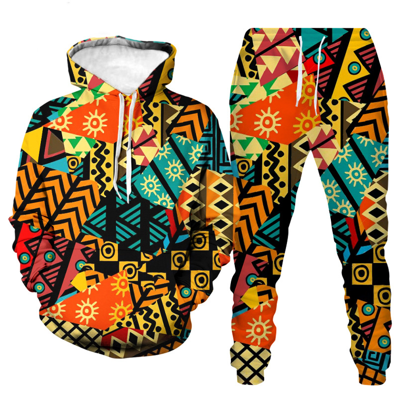 

Vintage Men's Trousers Sports Sweater Long Pants Suit