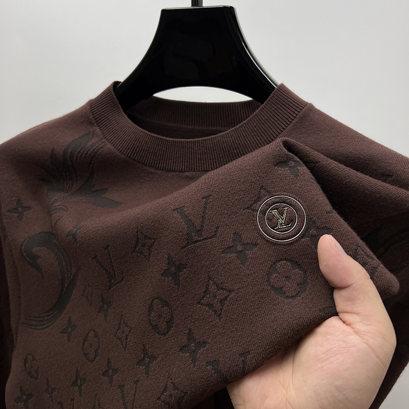 Branded knitted sweater