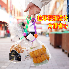 スナックシールロープ、カラーシールストラップ、食品保存シールクリップ、クリエイティブストラップロープ、多機能プルタグバックル