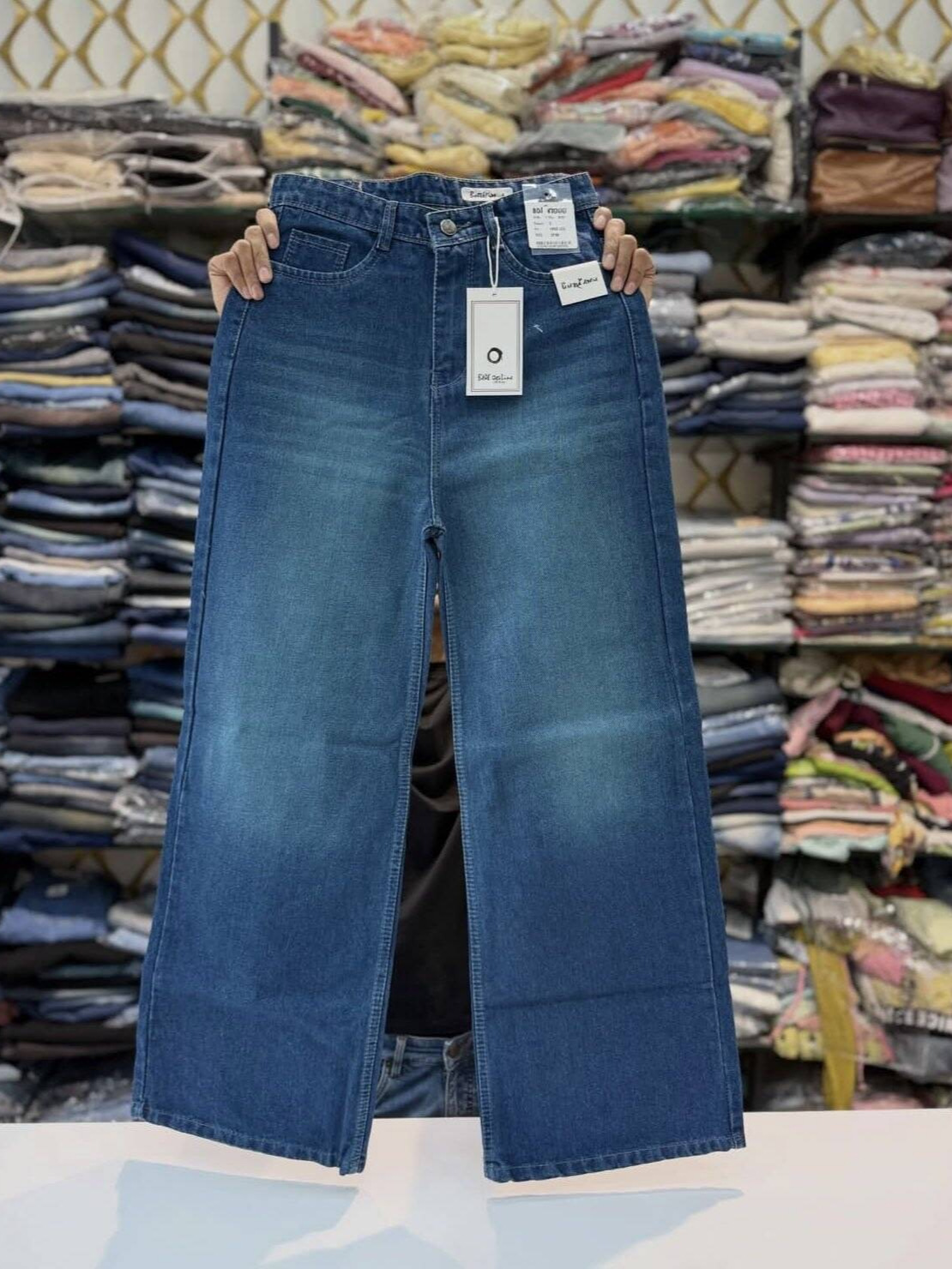 Women Jeans High-Quality Straight-Leg Women's Jeans Wide-Leg Pants Factory Wholesale in Stock Wholesale