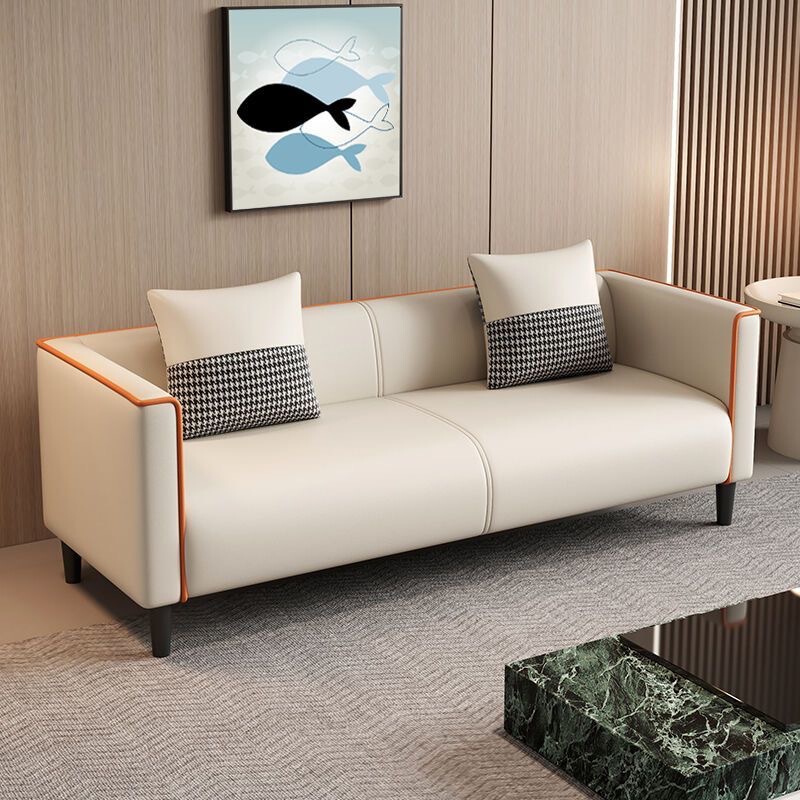 Cat Claw Leather Sofa Small Apartment Rental Living Room Bedroom Clothing Store Double Three Person Sofa Negotiation Reception Sofa