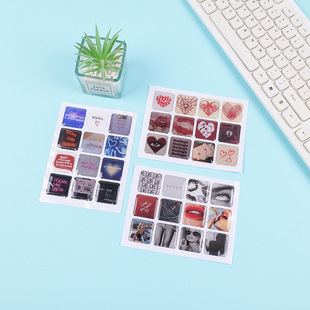 All kinds of crystal drop sticker sticker label printing LOGO crystal jelly glue transparent drop plastic label trademark