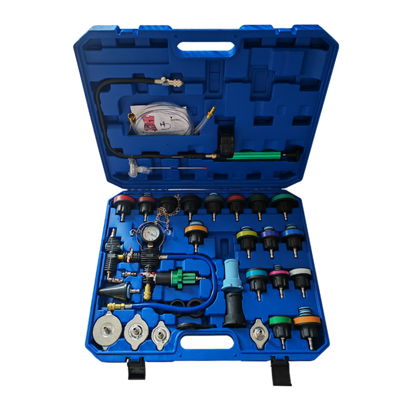 Coche tanque de agua detector fugas anticongelante relleno reemplazo 28 34 unidades traje auto reparación herramientas al por mayor