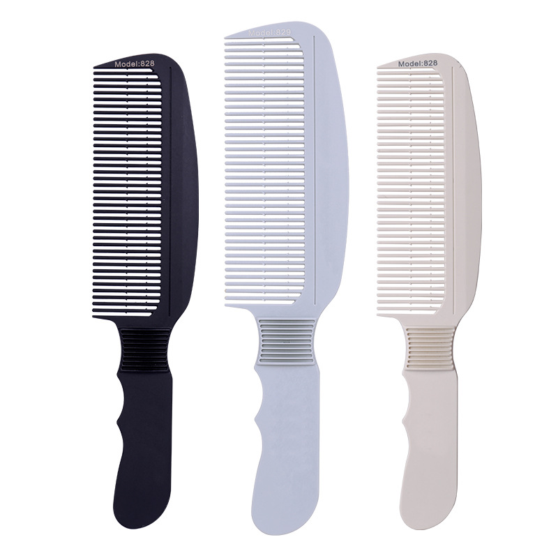 Clipper comb Flat head Haircut Hair oil Hairdressing Haircut Waldorf Plastic Foreign trade ultrathin beauty salon tool Hooked