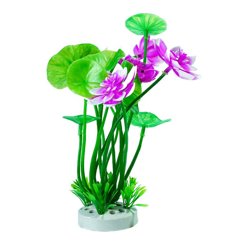 Nenúfar falso loto pecera decoración decoración al por mayor simulación pequeño loto acuario paisajismo planta plástico