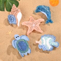 YHJ ヘアアクセサリー新オーシャンシリーズウミガメ酢酸クリップハイエンドダイヤモンドヘアクリップヒトデ動物サメクリップ