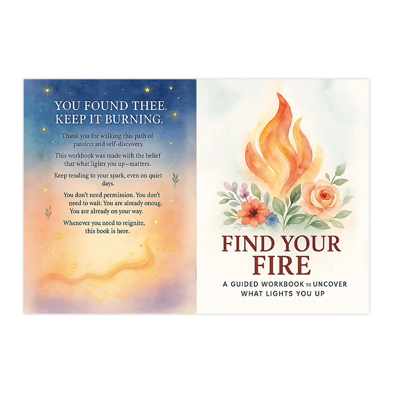 跨境新品 FIND YOUR FIRE 一本引导你发现内心光芒的指南书现货|undefined