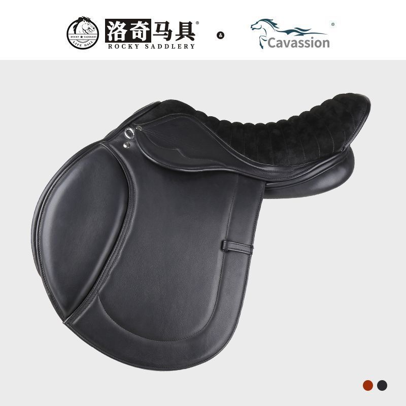 双层牛皮耐力鞍马鞍子马场马术俱乐部训练马马具8202077新款