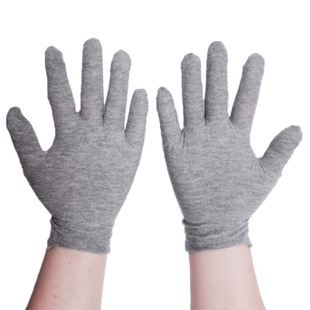 Gray Work Gloves, Stain-Resistant Cotton Gloves, Non-Slip, Wear-Resistant Labor Protection Gloves, Wenwan Quality Inspection Digital White Gloves Factory