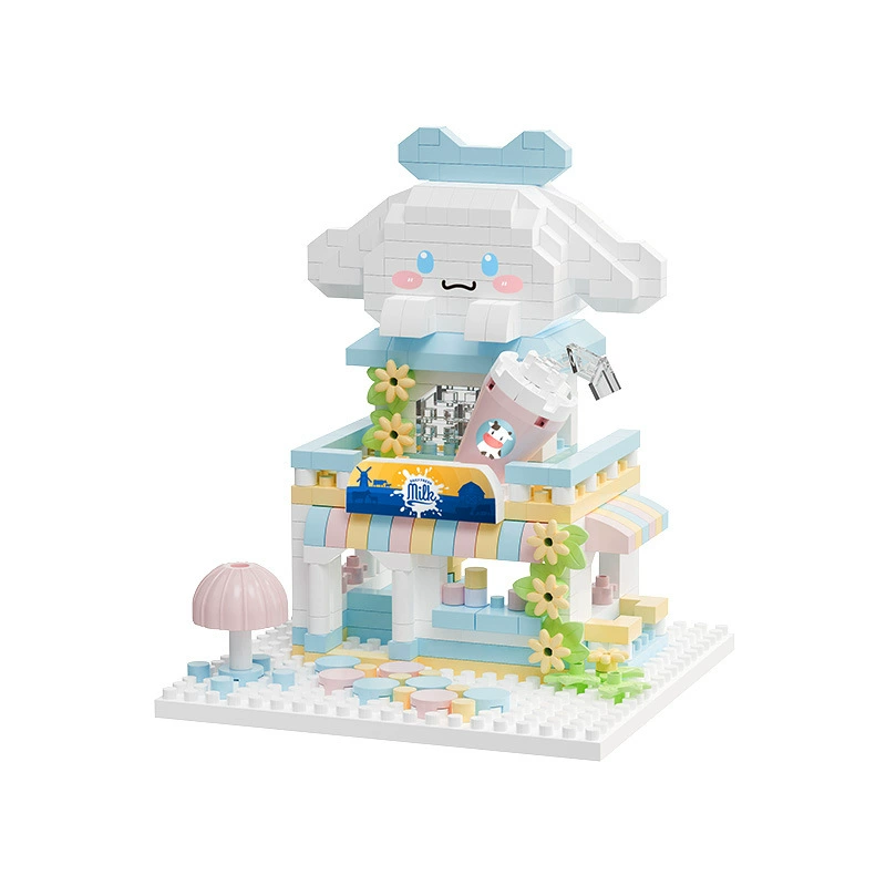 [Опт] Mengdong Shop Street View Building Blocks совместимы с образовательными детскими сборочными игрушками, подарки на день рождения