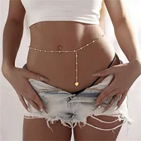 Регулируемая sexy цепь, универсальный летний купальник, аксессуар из жемчуга, яркий броский стиль