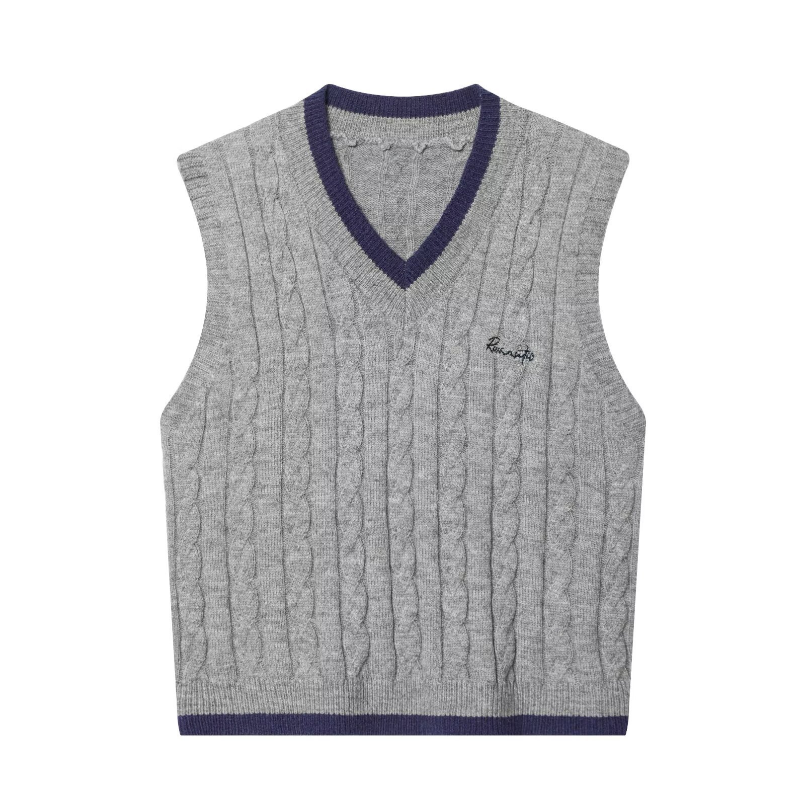 PB&ZA Summer retro short knitted vest sleevless