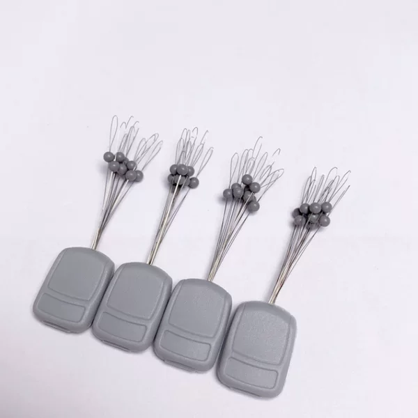 40 Spherical Anti-Collision Beads, Gray Ball-Shaped Stop Beads, Suitable for Lead Fishing