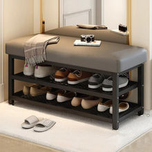 换鞋凳门口可坐家用入户玄关穿鞋凳简约鞋架坐凳一体收纳凳子防水