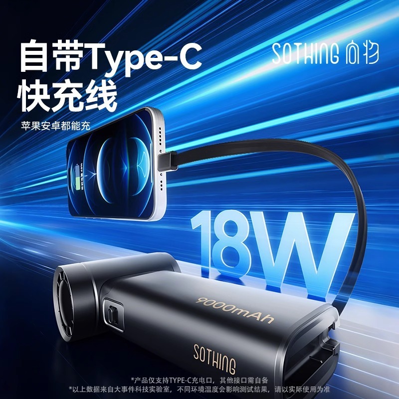 Xiangwu ハンドヘルドファンパワーバンク高速小型風力砲充電冷却ミニターボファンポータブル屋外|undefined