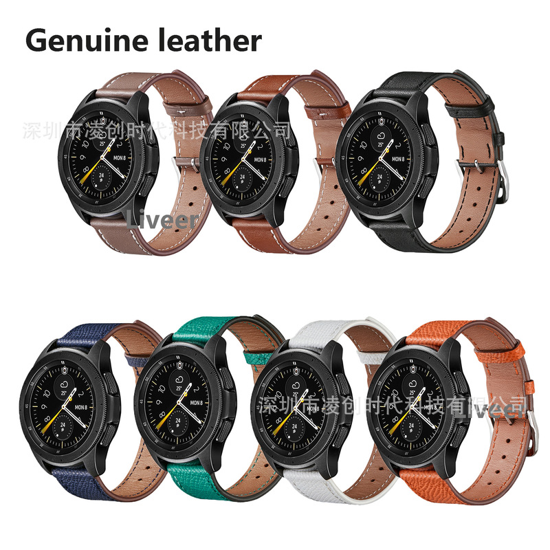 For Huawei Watch3/Pro strap genuine leather 22/20mm Samsung Watch Galaxy S4 strap New
