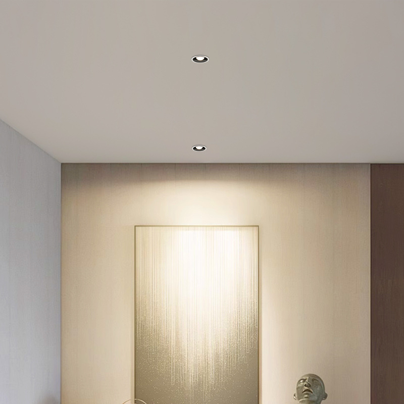 Gran vista de jardín incrustado reflector doméstico led sala de estar luz de techo ajustable antiresplaor espectro completo sin lámpara principal 495L image 2