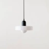 Beige glass lamp socket