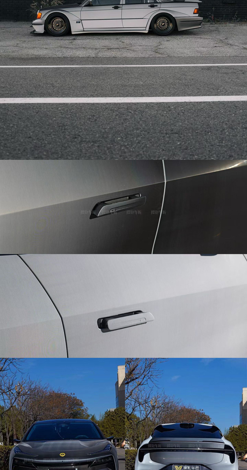 Source Factory Wholesale Imported Base Material Tpu Solar Eclipse White-To-Black Car Film Ppf Full Roll Car Color Change Film