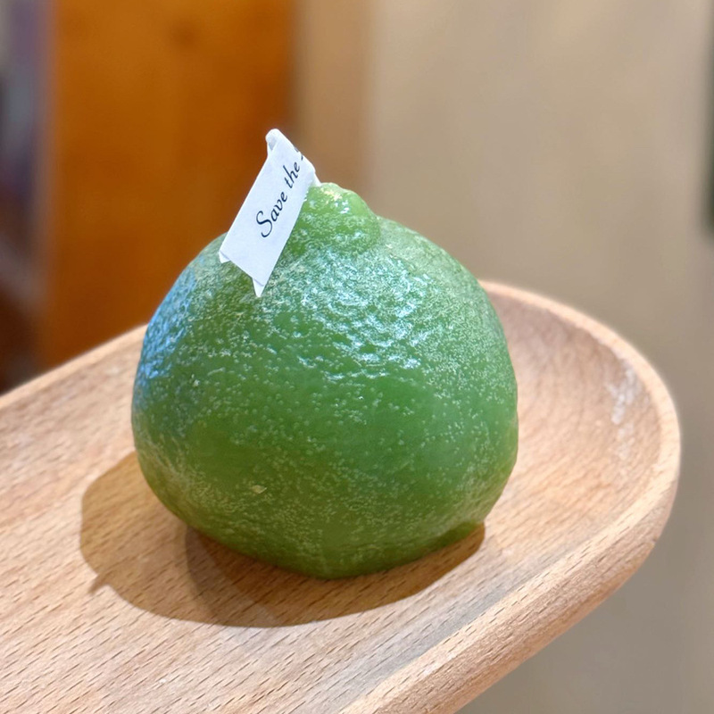 クリエイティブな装飾品レモンの香りのキャンドル卸売フレグランスお土産ギフト模擬フルーツキャンドル|undefined
