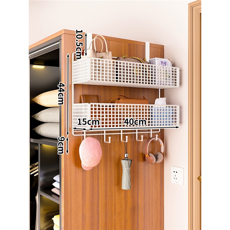 흰색 더블 레이어 초대형 후크(캐비닛 측면 스타일)