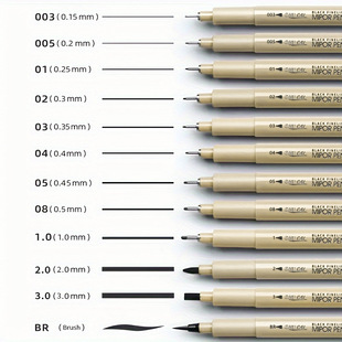 Needle Pen Sakura Same Style Art Architectural Design Hook Pen Painting Supplies Hand-Painted Signature Pen Set Wholesale
