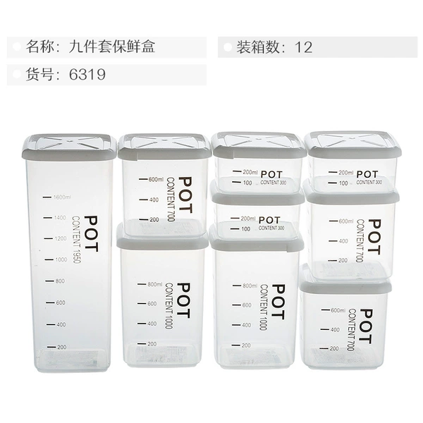 Square set, 9 pieces