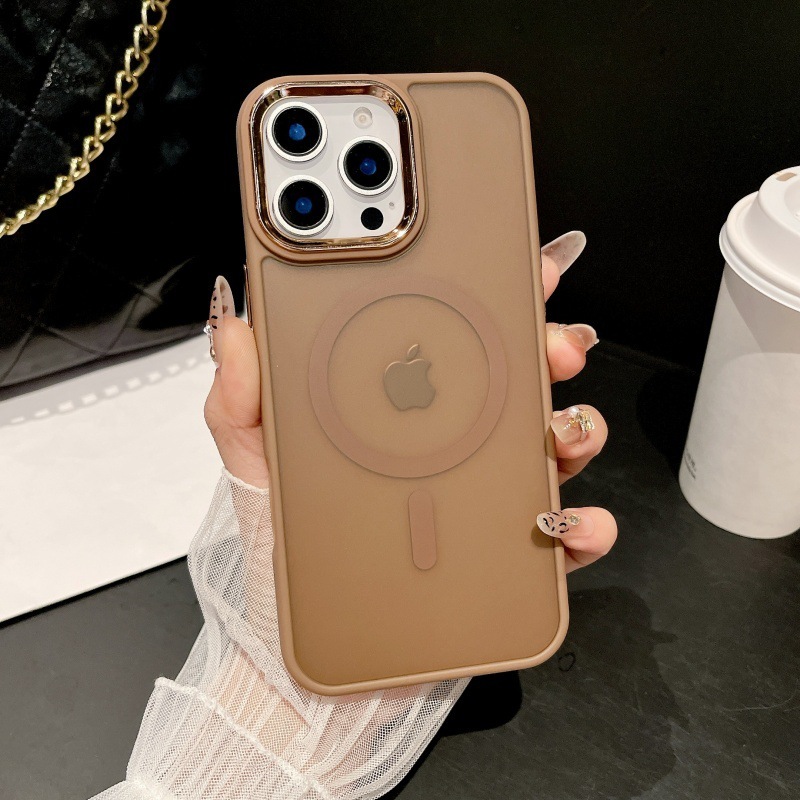 Apple 1716ProMax 磁気吸着15携帯電話ケース、肌触りの良いマット仕上げ、14フルカバー、13電気メッキ、指紋防止に適しています。|undefined
