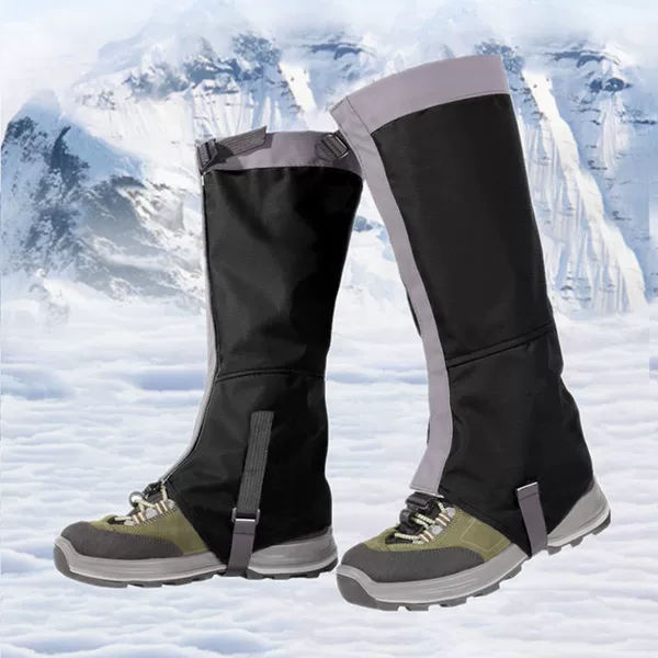 Outdoor high-tube waterproof snow gaiters for cold and snow protection, suitable for mountaineering, hiking, and desert use, sand-resistant and durable, unisex