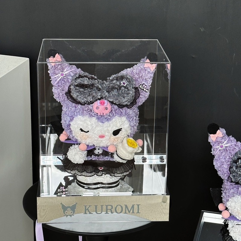 バレンタインデー永生花クロミかわいいアクリル真花置物七夕は彼女の誕生日プレゼント卸売りをします。|undefined