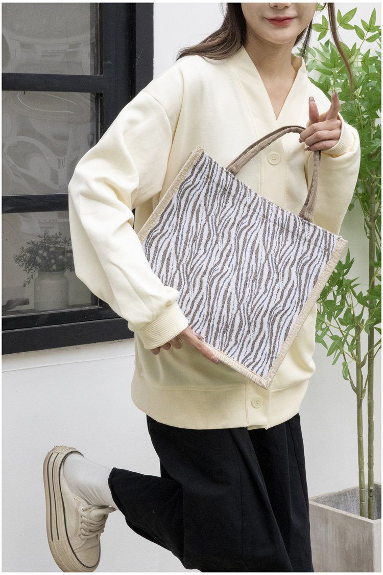 Large-capacity commuting handbags, cross-border bestsellers, hand-carried tote bags, ins linen texture single-shoulder tote bags undefined