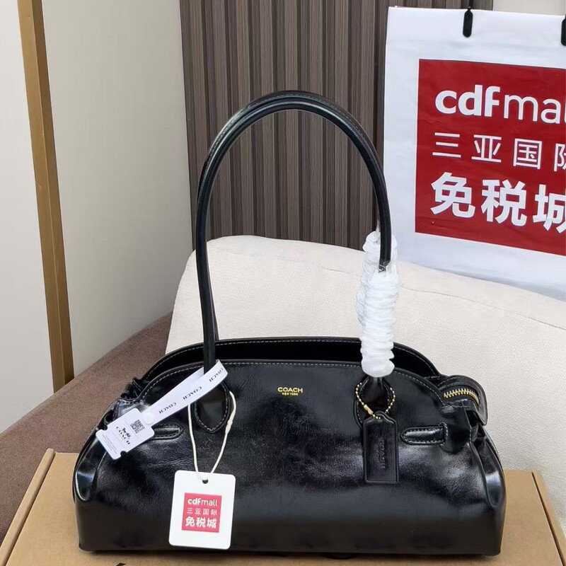 Coach 2025 New Empare Carryall Handbag Commuter Shoulder Fashion Retro Bowling Bag for Women Coach 2025 New Empare Carryall Handbag Commuter Shoulder Fashion Retro Bowling Bag for Women