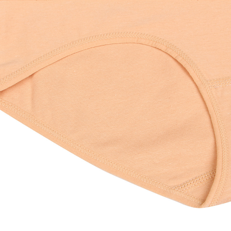 De las mujeres más tamaño de cintura alta ropa interior algodón fábrica en stock al por mayor más tamaño más color sólido algodón cadera elevación y vientre Contracting briefs