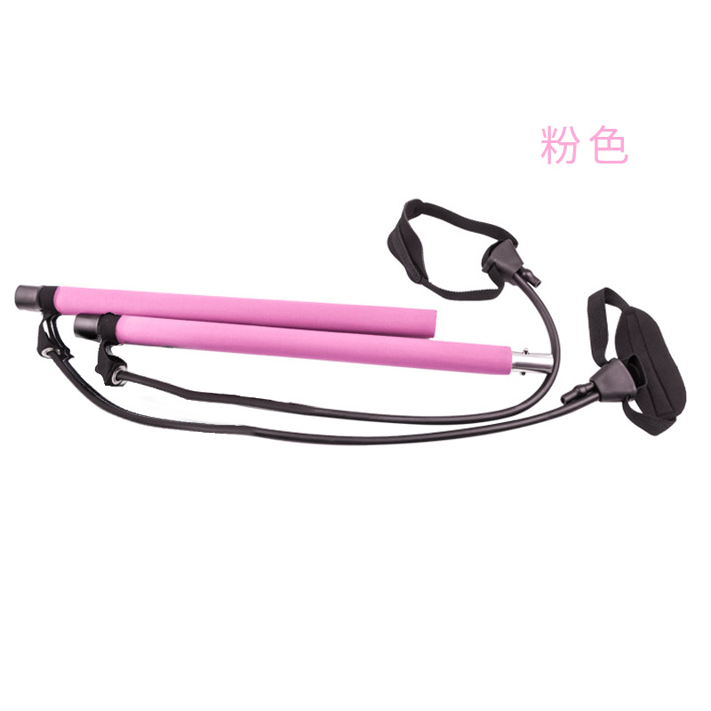 Ajustable pilates stick yoga fitness body building tensión interior dispositivo multifuncional desmontable pilates varilla