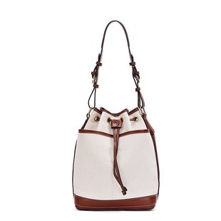 Stylish Fashion Hand Bag Women's 2025 New Style Drawback Strap Stylish Shoulder Bag Korean Style Retro Niche Crossbody Bucket Bag